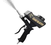 Sableuse - Pistolet de sablage avec raccord d'air comprimé - Appareil manuel pour enlever la rouille - Avec accessoires pour travaux de polissage - Restauration de la peinture et nettoyage des meubles
