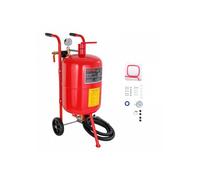 Sableuse Pneumatiques en Acier, Machine de Sablage Rouge avec Cabine Sablage 40 L