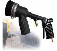 Sableuse portable à aspiration, sableuse de nettoyage de surface, avec récupération par aspiration et buses en céramique, compatible avec les réservoirs de recyclage de 28 gallons