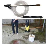 Sableuse pour nettoyeur haute pression pour tuyau de lance avec pistolet humide compatible avec kit jet de lance fabriqué en acier inoxydable et cuivre