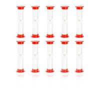 Sablier 1 Minute en Lot de 10 ✮Marque Francaise✮ Éducation Classe Enfants/Fluence Lecture/Cuisine/Brossage des Dents Pack de 10 Petit Sablier 1 Min - Mini Timer Minuteur Enfant 60 Secondes ✯Garantie✯