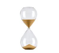 Sablier 1PC 45 minutes soufflé à la bouche minuterie horloge aimant magnétique sablier artisanat sable horloge sablier minuterie, or
