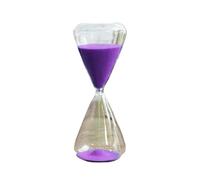 Sablier 2 pcs sablier en verre multicolore 5-30 min(Purple,5min)