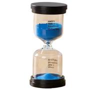 Sablier 3 pièces 1/5/10/15/30 Minutes Montre de Sable sablier Verre Horloge Cuisson Enfants décoration la Maison pour DéCor en Verre(Blue,60min)