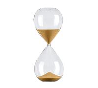 Sablier 5/30/60 Minutes Sablier Temps de Gestion du Temps Personnalité Creative Personnalité Verre Ornements Sablier Magnétique (Color : Gold, Size : 5min)