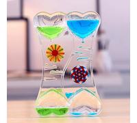 Sablier à Huile Coloré - Minuteur Liquide, Jouet Apaisant et Sensoriel - Minuterie d'Eau pour Activité, Détente, Anxiété, Autisme, TDAH (Style 1)