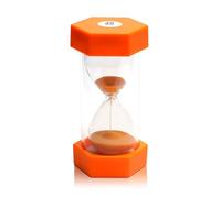 Sablier à minuterie, Sablier Enfant, Minuteur Sabliers, Sablier Sécurité Enfant, Coloré Sablier Sable Horloge Minuteur, Minuterie de Cuisine, décoration de Bureau à Domicile,30 Minutes, Orange