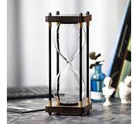 Sablier à Remplir - Cadre en Bois Noir, Décoratif, Grande Taille (Vide)