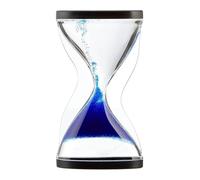 Sablier Anti-Gravité 10 Minutes - Minuterie Sensorielle avec Sable Flottant, Décoration Rétro en Acryl pour Bureau & Maison, Outil Anti-Stress pour Adultes & Enfants(Blue)