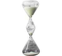 Sablier Créatif Irrégulier en Verre, Décoration D'intérieur, Sablier Noir pour Chronométrer Le Temps., White Small