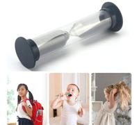 Sablier de 3 minutes pour enfant, adapté pour les enfants qui se brossent les dents (noir, taille : 3 minutes)