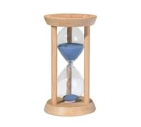 Sablier de 30 minutes, sablier d'une demi-heure, montre de sable bleu de 30 minutes, sablier décoratif en bois pour le travail, les études, la cuisine, la décoration de bureau et cadeau