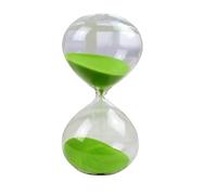 Sablier de Sable Rond Transparent 30 Minutes, sablier Couleur, décoration Salle pour Maison(Green)