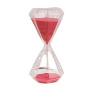 sablier, décor sablier, Sablier en verre de sable, minuterie, 30 minutes, 10x10x20cm, multicolore(Red)