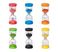 Relaxdays Sablier décoratif en lot de 6