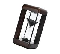 Sablier décoratif de style classique avec sable noir ou blanc pour la cuisine et l'étude en noyer