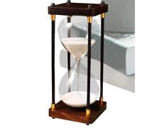Sablier décoratif, sablier élégant, outil de gestion du temps, design créatif en verre, (30 minutes, doré), idéal pour le salon, les affaires, la décoration de bureau