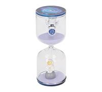 Sablier décoratif Space Man, minuteur d’enseignement visuel pour l’éducation spécialisée, Horloge de Bureau en Verre avec Design d’Astronaute pour la Gestion du Temps au Bureau, à (Violet 5 Minutes)