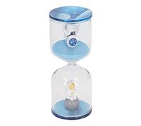 Sablier décoratif Space Man, minuteur d’enseignement visuel pour l’éducation spécialisée, Horloge de Bureau en Verre avec Design d’Astronaute pour la Gestion du Temps au Bureau, à (Bleu 15 Minutes)