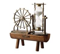 Sablier doré pour roue panoramique rétro en forme de sablier panoramique décoration de bureau, cadeau d'anniversaire à la maison