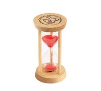 Sablier en bois 3 minutes sablier sablier sablier pour enfants minuterie compteur de temps cadeau décoration d'intérieur No.03