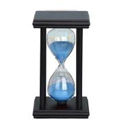 Sablier en bois moderne, minuterie de cuisine, décoration la maison, horloge sable, ornements bureau(Blue,15min)