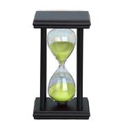 Sablier en bois moderne, minuterie de cuisine, décoration la maison, horloge sable, ornements bureau(Green,45min)
