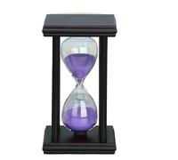 Sablier en bois moderne, minuterie de cuisine, décoration la maison, horloge sable, ornements bureau(Purple,45min)