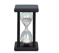 Sablier en bois moderne, minuterie de cuisine, décoration la maison, horloge sable, ornements bureau(White,45min)