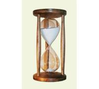 Sablier en hêtre naturel foncé, Bois, naturel, Laufzeit 30 min