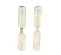 Sablier En Verre 8 Cm + Fixation Fil Métallique Durée 3 Mn