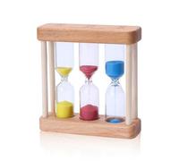 Sablier Enfant, Sablier Combo 3 en 1, Cadeau d'anniversaire pour Enfants Sablier Minutes, Minuteur de Cuisine, Gestion du Temps Sablier Sensoriel, 1, 3, 5 Minutes