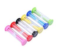 Sablier Ensemble Minuterie pour Enfants Sablier avec Sable 30sec 1min 2mins 3mins 5mins 10mins Jeu Coloré Sablier Horloge 6 Pièces