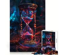 Sablier Espace-Temps 1000 Pièces Puzzle pour Adolescents Défi Cérébral Jeu d'Activité à Domicile Cadeau Touchant et Transparent 50x75cm