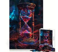 Sablier Espace-Temps 1000 Pièces Puzzle pour Adolescents Stimule la Mémoire Soulagement du Stress Découpe Premium Cadeau Précieux 38x26cm