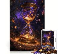 Sablier Espace-Temps, Puzzle de 1000 pièces pour Adultes, Jeu de logique Solide, Jeu en Groupe, Bords Nets, 50x75cm