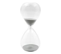 Sablier Gris de 10 Minutes, mesures claires et colorées, Verre de Sable pour Enfants, Grand Verre pour la Maison, Le Bureau, la Cuisine, Le Compte à rebours, Le Jeu, Cadeau d'anniversaire de Noël