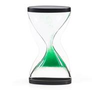 Sablier Liqudie Timer, Sablier Contra Créatif avec Billes bougent de Bas en Haut, Hourglass Anti-gravité Jouets Sensoriels Décoration de Bureau, Cadeau pour Enfants Adultes (Vert)