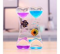 Sablier liquide à huile - Minuterie liquide colorée - Jouet apaisant - Minuterie liquide - Jouet sensoriel - Minuteur d'eau - Pour activité, détente, anxiété, autisme, TDAH (style 3)