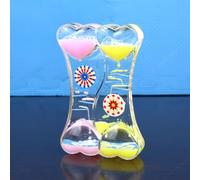 Sablier liquide à l'huile, minuteur liquide coloré, jouet apaisant, sablier liquide, jouet sensoriel, minuterie d'eau, pour activité, détente, anxiété, autisme, TDAH (style 6)