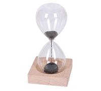Sablier magnétique 30 Secondes 14 x 9 cm Base Bois Aimant Cadeau Bureau