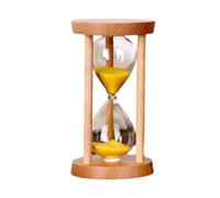 Sablier Minuteur, Sablier de sable chronomètre Sandable Incassable 1 minute Hour Glass Sand Clock Salon Décoration de chambre Ornement de la chambre à coucher, Jaune