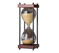 Sablier, minuteur visuel, sablier, 30 minutes, horloge en verre, horloge de sable, artisanat, décoration en verre for la maison, le bureau, cadeau créatif, Regalo Di Natale(Unique Colour)