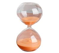 Sablier, minuteur visuel, sablier, minuteur de 45/60 minutes, sablier portable, grand sablier coloré, sablier en verre transparent et lisse, mesure la décoration de la maison et du bureau(Orange,45 mi