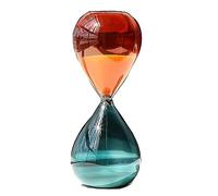 Sablier, minuteur visuel, sablier, sablier en forme de goutte colorée, sablier en verre 15/30/60 minutes, décoration d'hôtel créative for la cuisson, l'apprentissage du chronométrage(Drop Shape,15 min