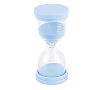 Sablier, minuteur visuel, sablier, sablier en plastique, sablier coloré, horloge de sable, 1/3/5/10/15/30/45 minutes(Blue,3 minutes)