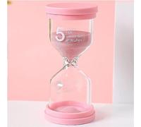 Sablier, minuteur visuel, sablier, sablier en plastique, sablier coloré, horloge de sable, 1/3/5/10/15/30/45 minutes(Roze,3 minutes)