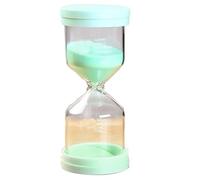 Sablier, minuteur visuel, sablier, sablier en plastique, sablier coloré, horloge de sable, 1/3/5/10/15/30/45 minutes(Green,30 minutes)