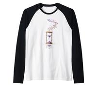 Sablier Mystique Fleurs Lune Étoiles Temps Nature Rêve Manche Raglan