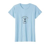 Sablier Not Dead Yet Reporter la Mort indéfiniment T-Shirt, Femme, Bleu Céleste, XS